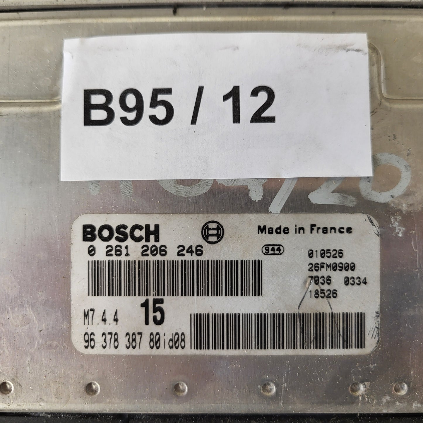 Peugeot Citroen ECU / 0261206246 / M7.4.4 / 9637838780 / BOSCH