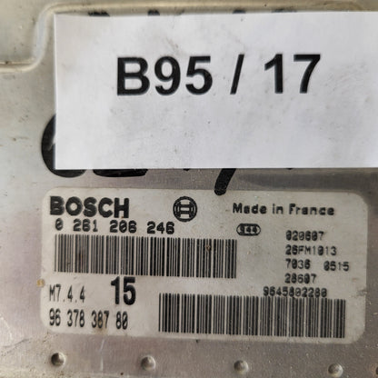 Peugeot Citroen ECU / 0261206246 / M7.4.4 / 9637838780 / BOSCH