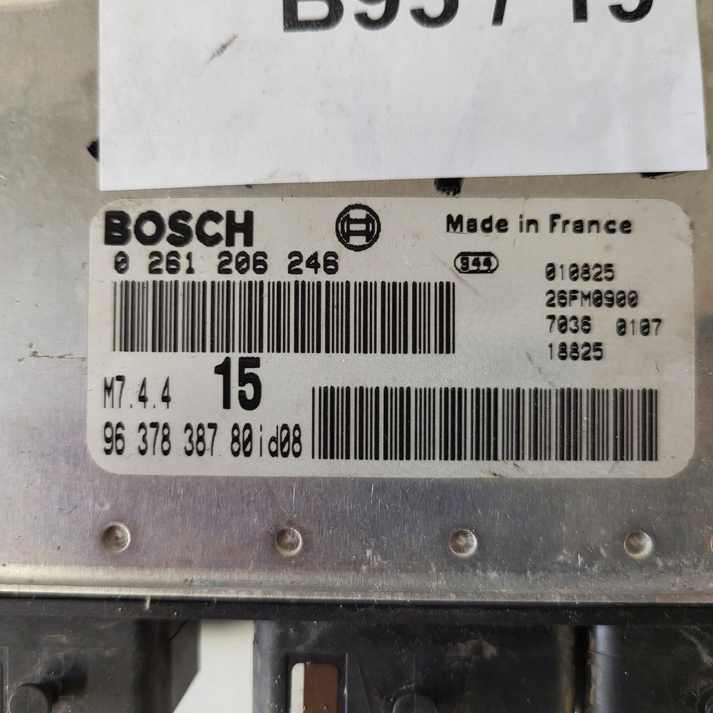 Peugeot Citroen ECU / 0261206246 / M7.4.4 / 9637838780 / BOSCH