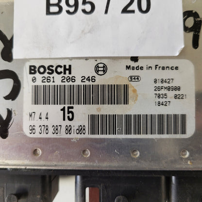 Peugeot Citroen ECU / 0261206246 / M7.4.4 / 9637838780 / BOSCH