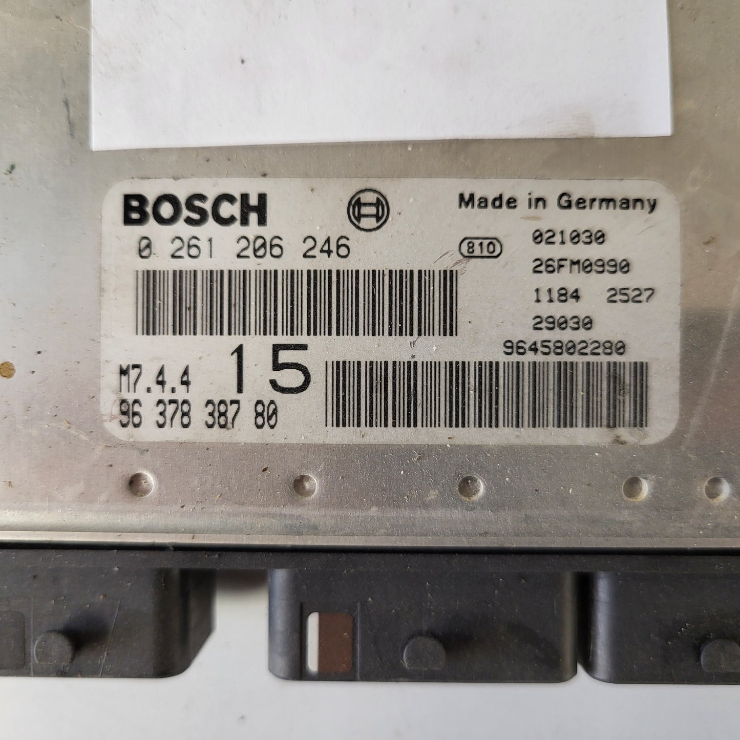 Peugeot Citroen ECU / 0261206246 / M7.4.4 / 9637838780 / BOSCH