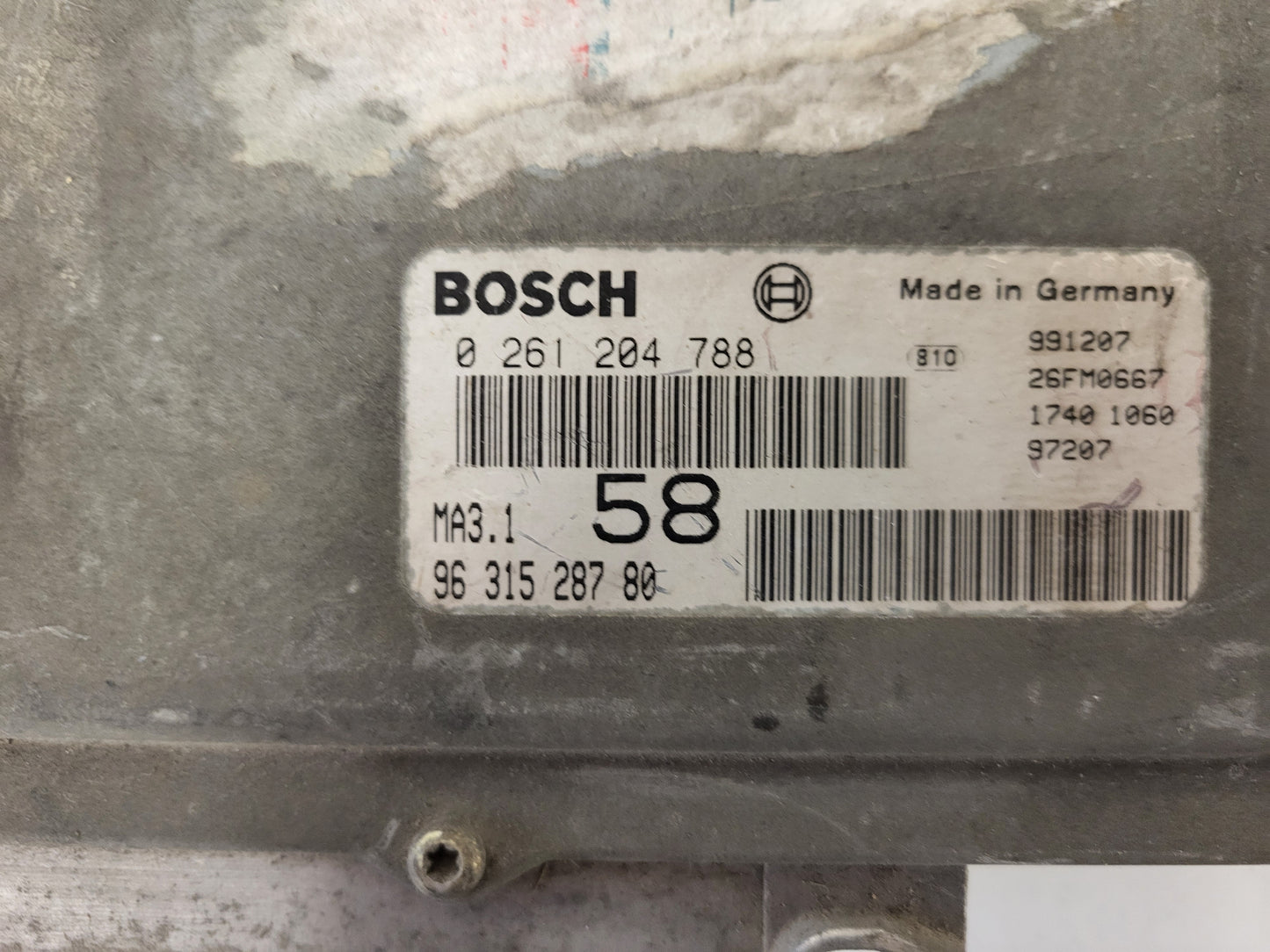 Peugeot Citroen ECU / 0261204788 / 9631528780 / MA3.1 / BOSCH