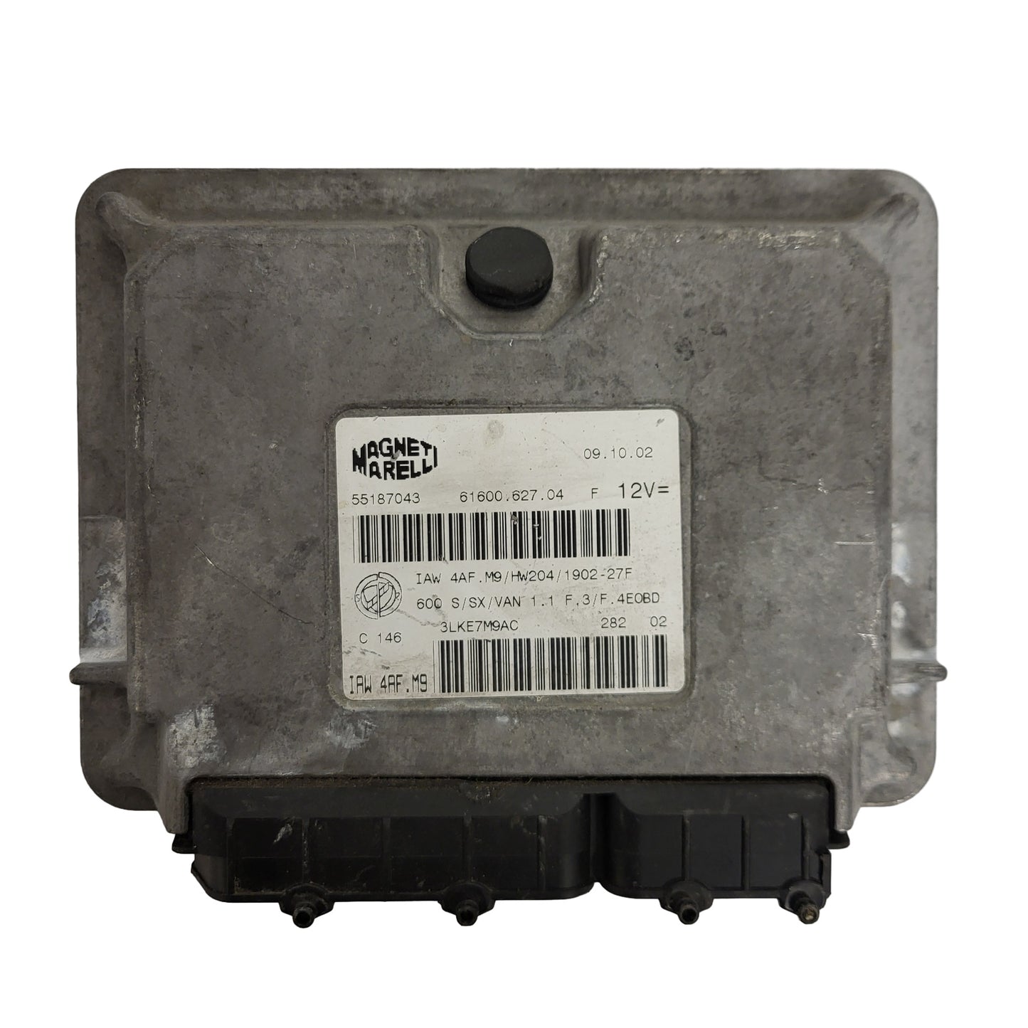 FIAT SEICENTO 600 ECU / 55187043 / IAW 4AF.M9 / 61600.627.04 / MAGNETI MARELLI