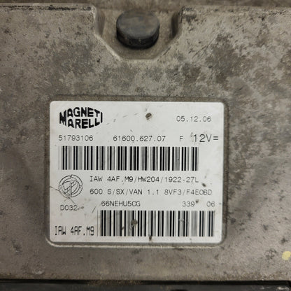 Fiat Seicento 600 ECU / 51793106 / IAW 4AF.M9 / 61600.627.07 / HW204