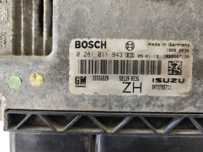 OPEL ASTRA H ECU / 0281011943 / 55556829 / 1039S07139 / BOSCH