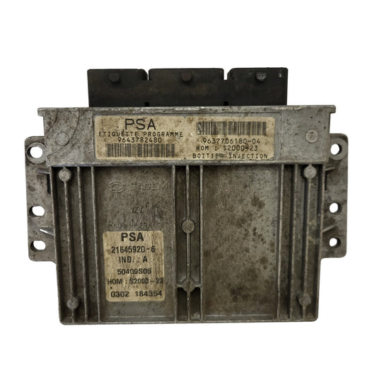 PEUGEOT 206 ECU / 21645920-6 / 9643782480 / 9637706180-04 / SAGEM