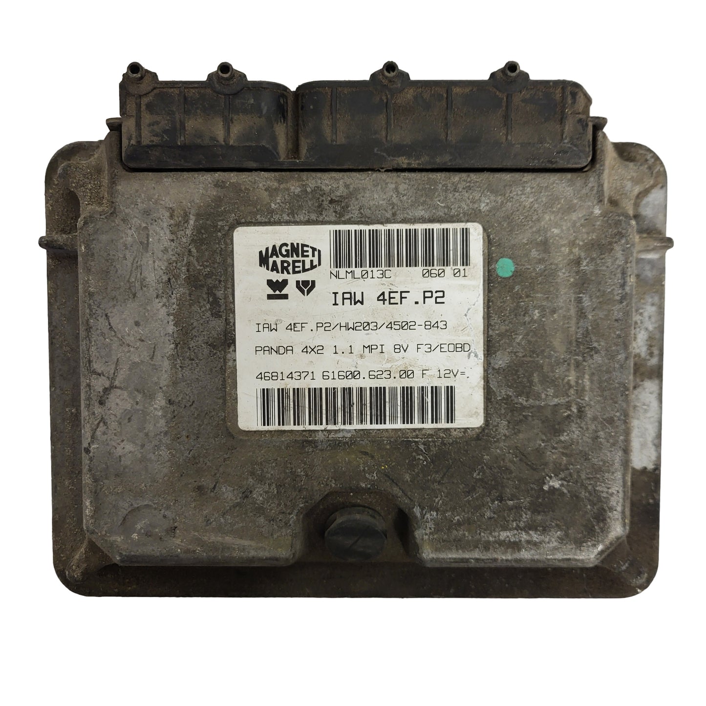 FIAT PANDA 1.1 ECU / 46814371 / IAW 4EF.P2 / 61600.623.00 / HW203 / MAGNETI MARELLI
