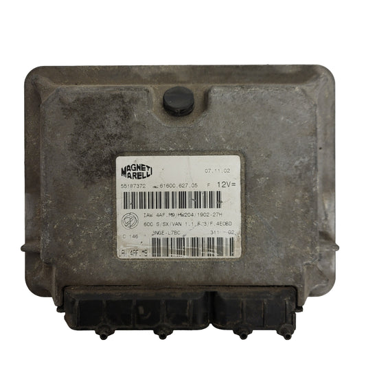 Fiat Seicento 600 ECU / 55187372 / IAW 4AF.M9 / 61600.627.05 / HW204 / MAGNETI MARELLI