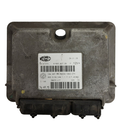 Fiat Seicento 600 ECU / 55187372 / IAW 4AF.M9 / 61600.627.05 / HW204 / MAGNETI MARELLI