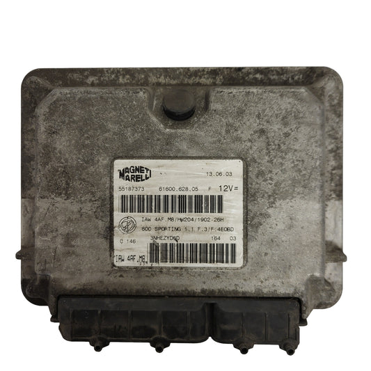 FIAT 600 SEICENTO SPORTING 1.1 EECU / IAW 4AF.M8 / 55187373 / HW204 / 61600.628.05