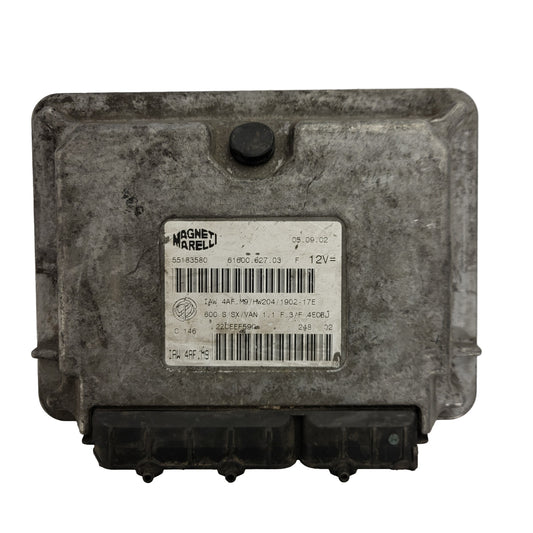 FIAT SEICENTO 600 1.1 ECU / IAW 4AF.M9 / 55183580 / HW204 / MAGNETI MARELLI