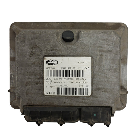 FIAT PANDA 1.1 ECU / 55183582 / IAW 4AF.PP / 61600.625.02 / HW204 / MAGNETI MARELLI