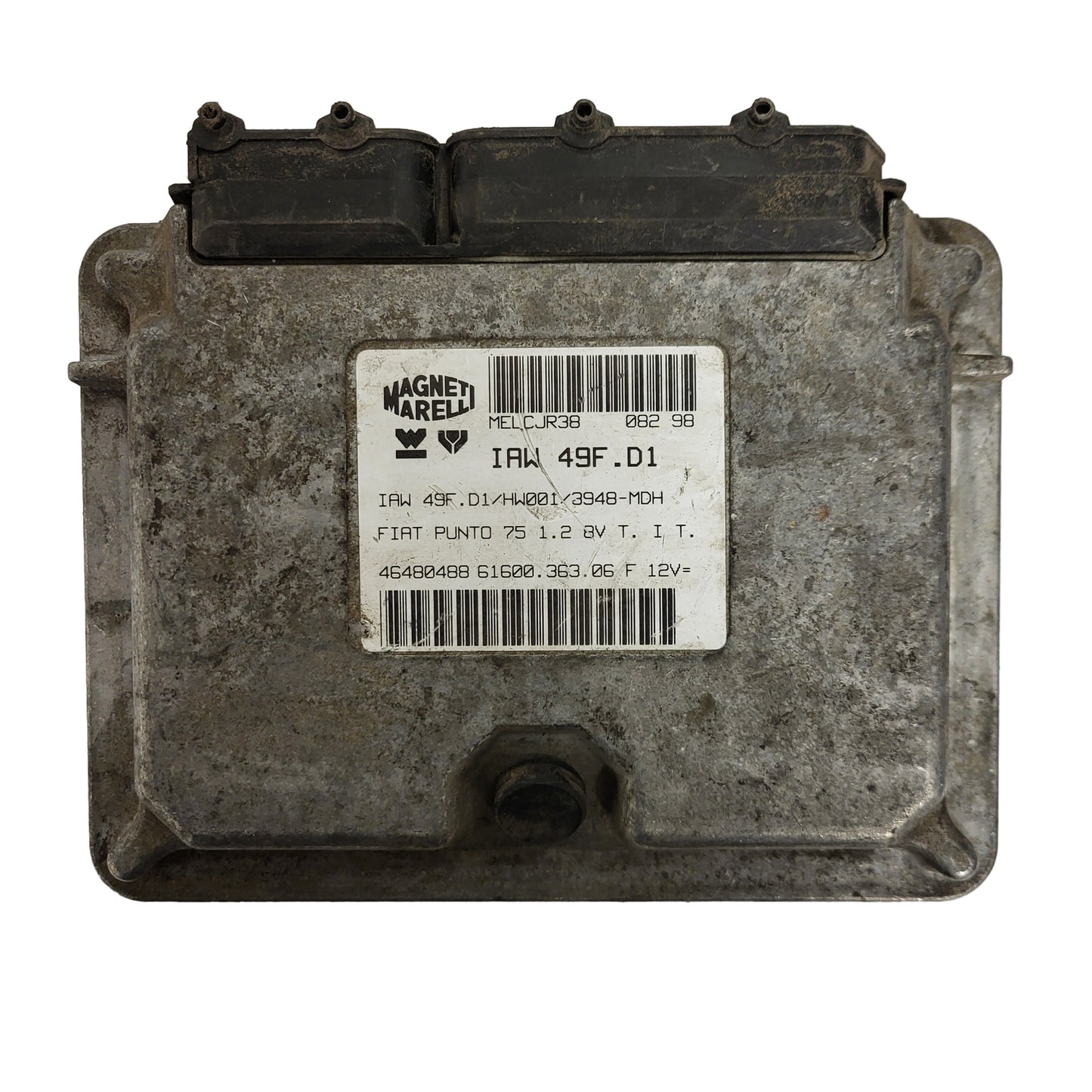 FIAT PUNTO 75 1.2 ECU / IAW 49F.D1 / 46480488 / HW001 / 61600.363.06 / MAGNETI MARELLI