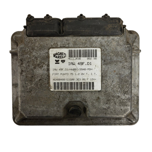 FIAT PUNTO 75 1.2 ECU / IAW 49F.D1 / 46480488 / HW001 / 61600.363.06 / MAGNETI MARELLI