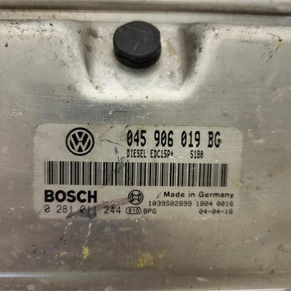 VW ŠKODA ECU / 045906019BG / 0281011244 / EDC15P+ / BOSCH