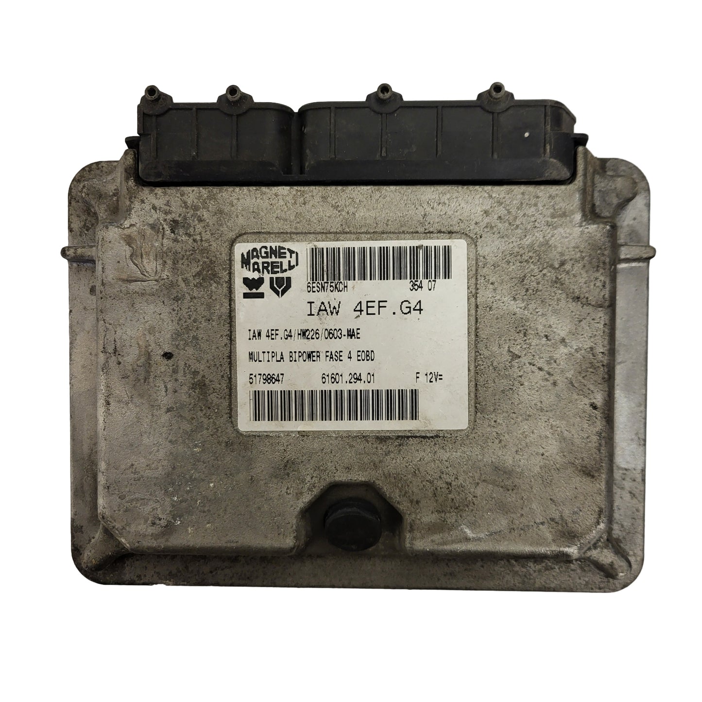 FIAT MULTIPLA ECU IAW 4EF.G4 / 51798647 / 61601.294.01 / HW226 / MAGNETI MARELLI