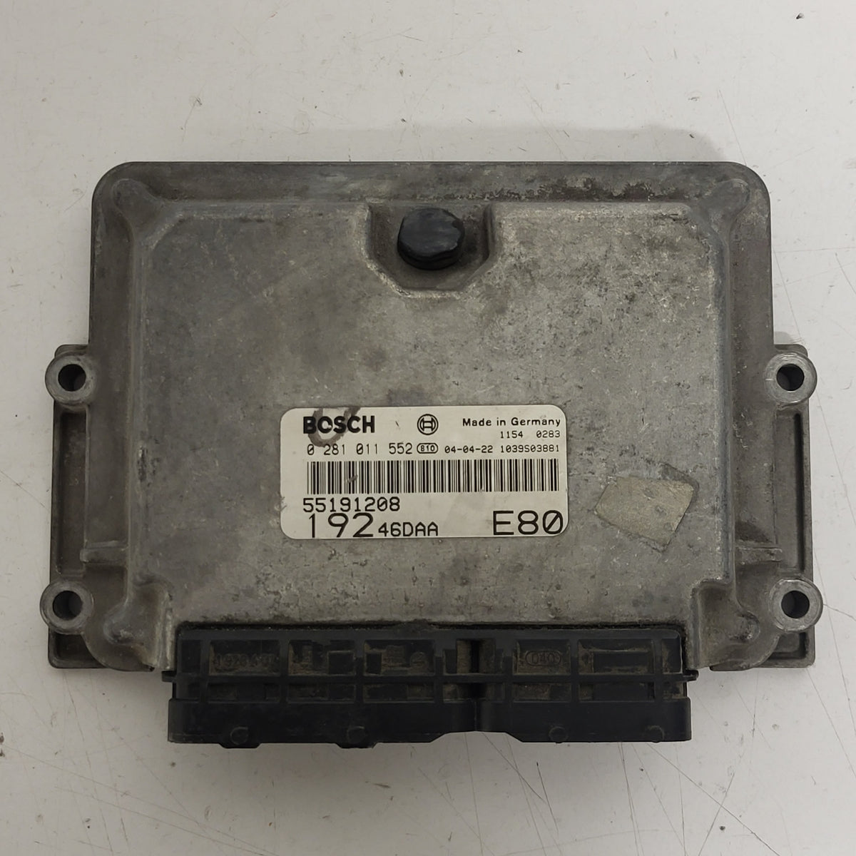 FIAT STILO ECU / 0281011552 / 55191208 / 1039S03881 / BOSCH - C02-09 - 1