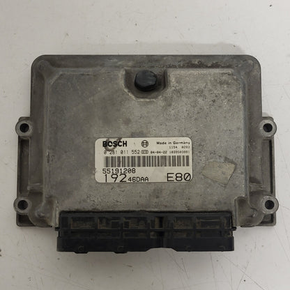 FIAT STILO ECU / 0281011552 / 55191208 / 1039S03881 / BOSCH - C02-09 - 1