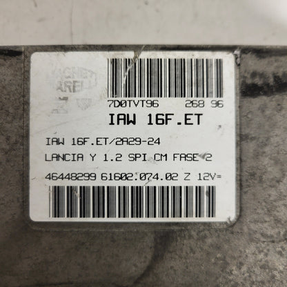 LANCIA Y 1.2 ECU / IAW16F.ET / 46448299 / 61602.074.02 / MAGNETI MARELLI