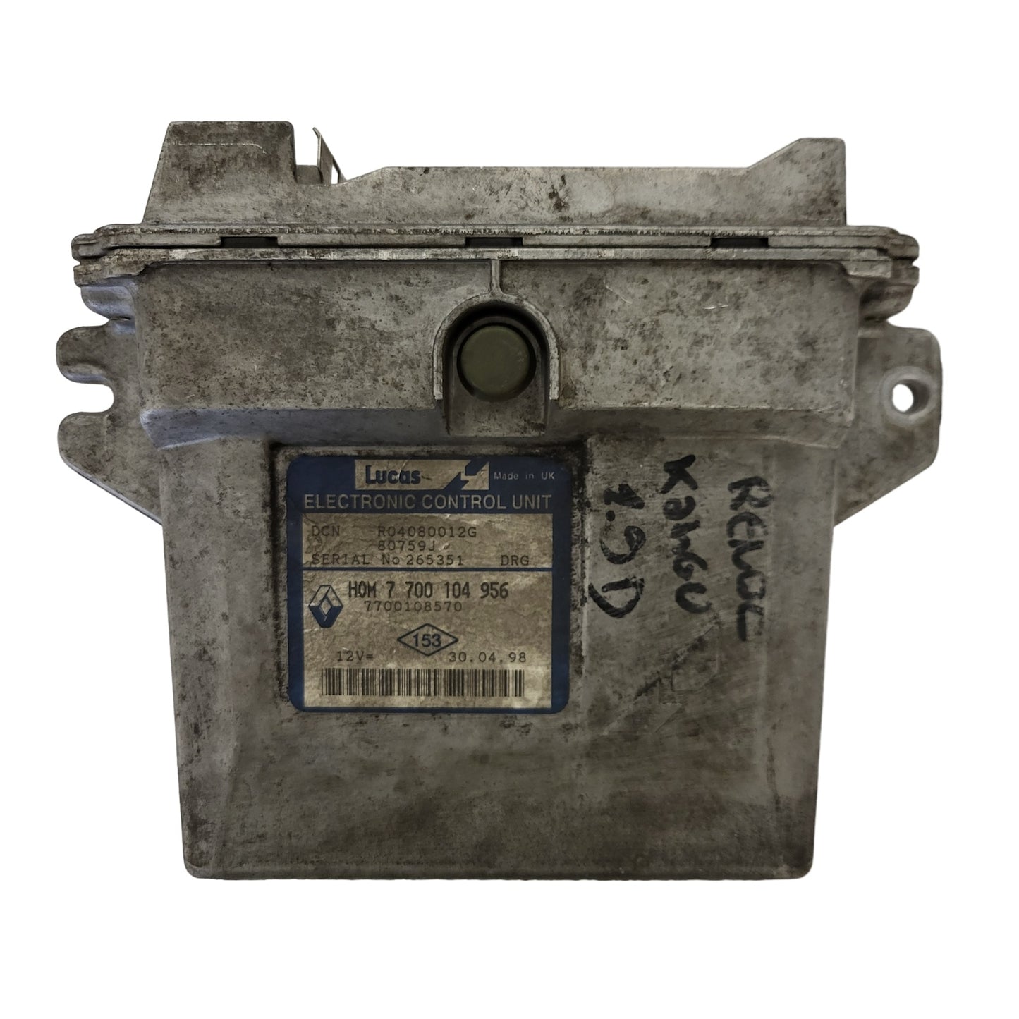 RENAULT ECU / R04080012G / HOM 7700104965 / 7700108570 / DCN DRG / LUCAS