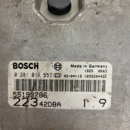 FIAT DOBLO ECU / 0281011557 / 55193786 / BOSCH