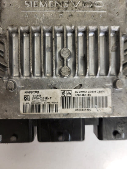 CITROEN C2 C3 ECU / 5WS40285E-T / 9663483180 / 9653451880 / SIM806 / SIEMENS