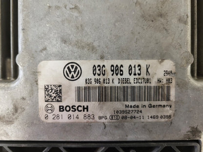 SEAT IBIZA ECU / 03G906013K / 0281014883 / EDC17U01 / BOSCH