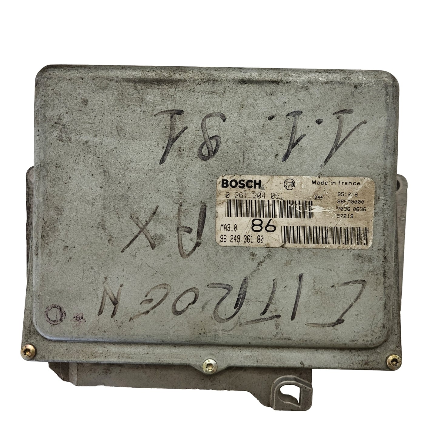 PEUGEOT 106 CITROEN AX 1.0 ECU / 0261204051 / 9624936180 / MA3.0 / BOSCH