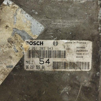 Peugeot 106 Citroen Saxo AX ECU / 0261203943 / 9623792680 / MA3.1 / BOSCH