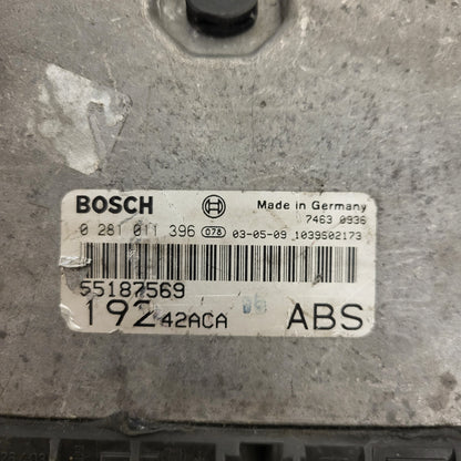 Fiat STILO ECU / 0281011396 / 55187569 / 1039S02173 / BOSCH