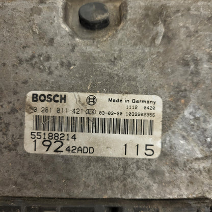 Fiat STILO 1.9 ECU / 0281011421 / 55188214 / BOSCH