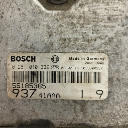 ALFA 147 ECU / 0281010332 / 55185365 / BOSCH