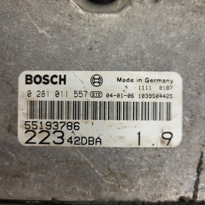 FIAT DOBLO ECU / 0281011557 / 55193786 / BOSCH