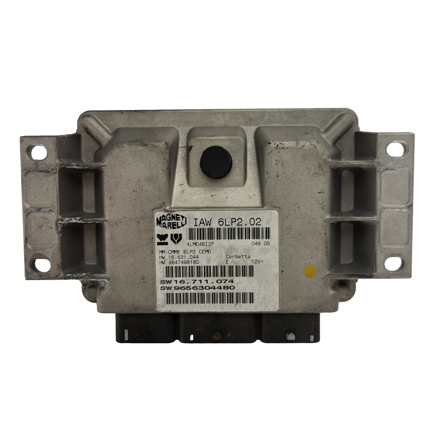 PEUGEOT 206 ECU / IAW 6LP2.02 / 9656304480 / 9647498180 / MAGNETI MARELLI
