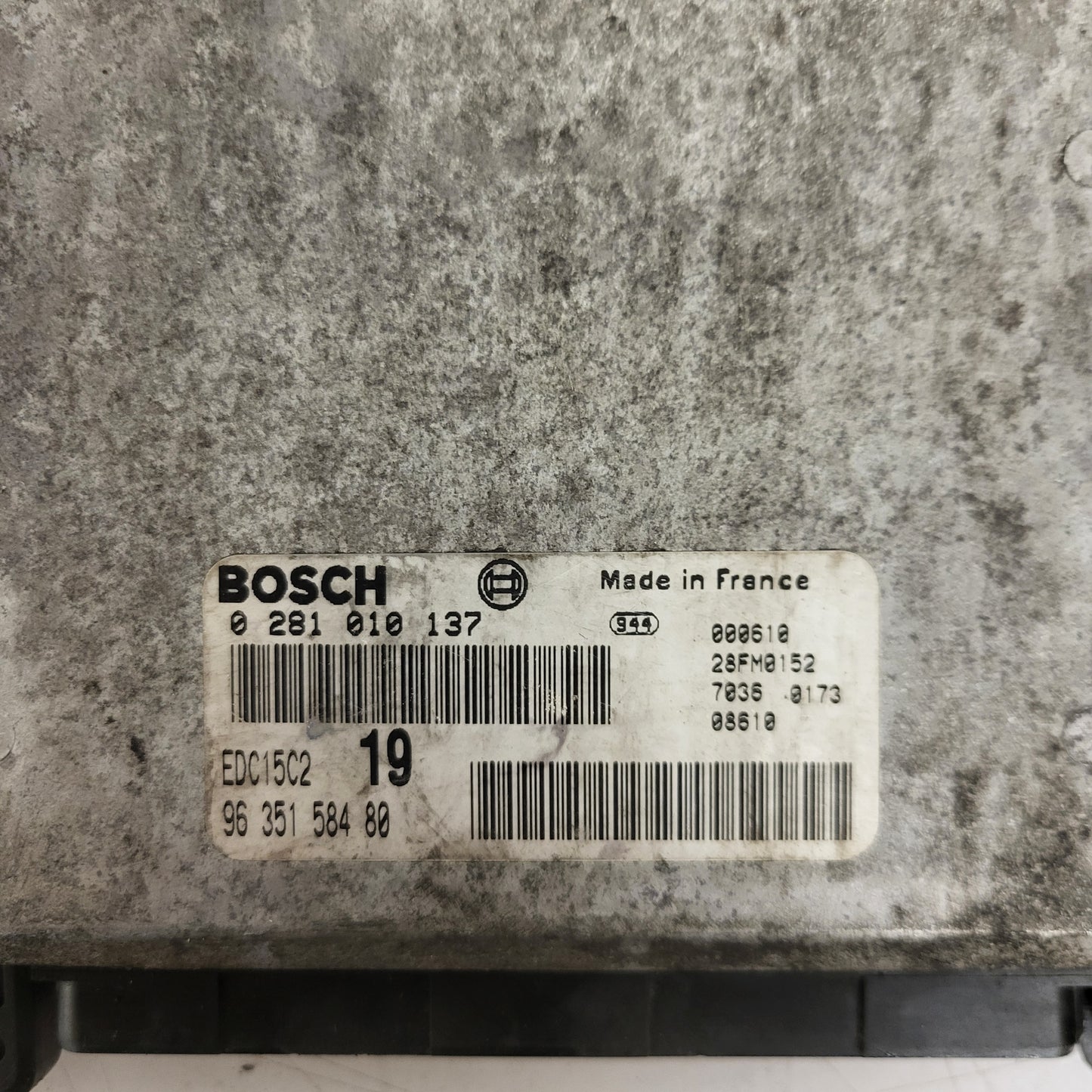 CITREON XSARA PICASSO ECU / 0281010137 / EDC15C2 / 9635158480 / BOSCH
