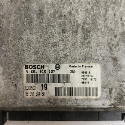 CITREON XSARA PICASSO ECU / 0281010137 / EDC15C2 / 9635158480 / BOSCH