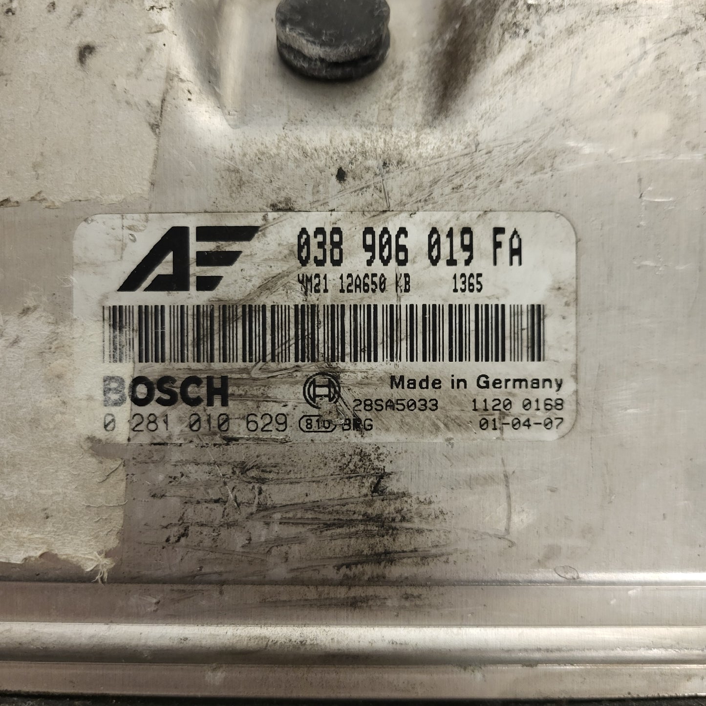 FORD GALAXY ECU / 038906019FA / 0281010629 / EDC15P+ / BOSCH