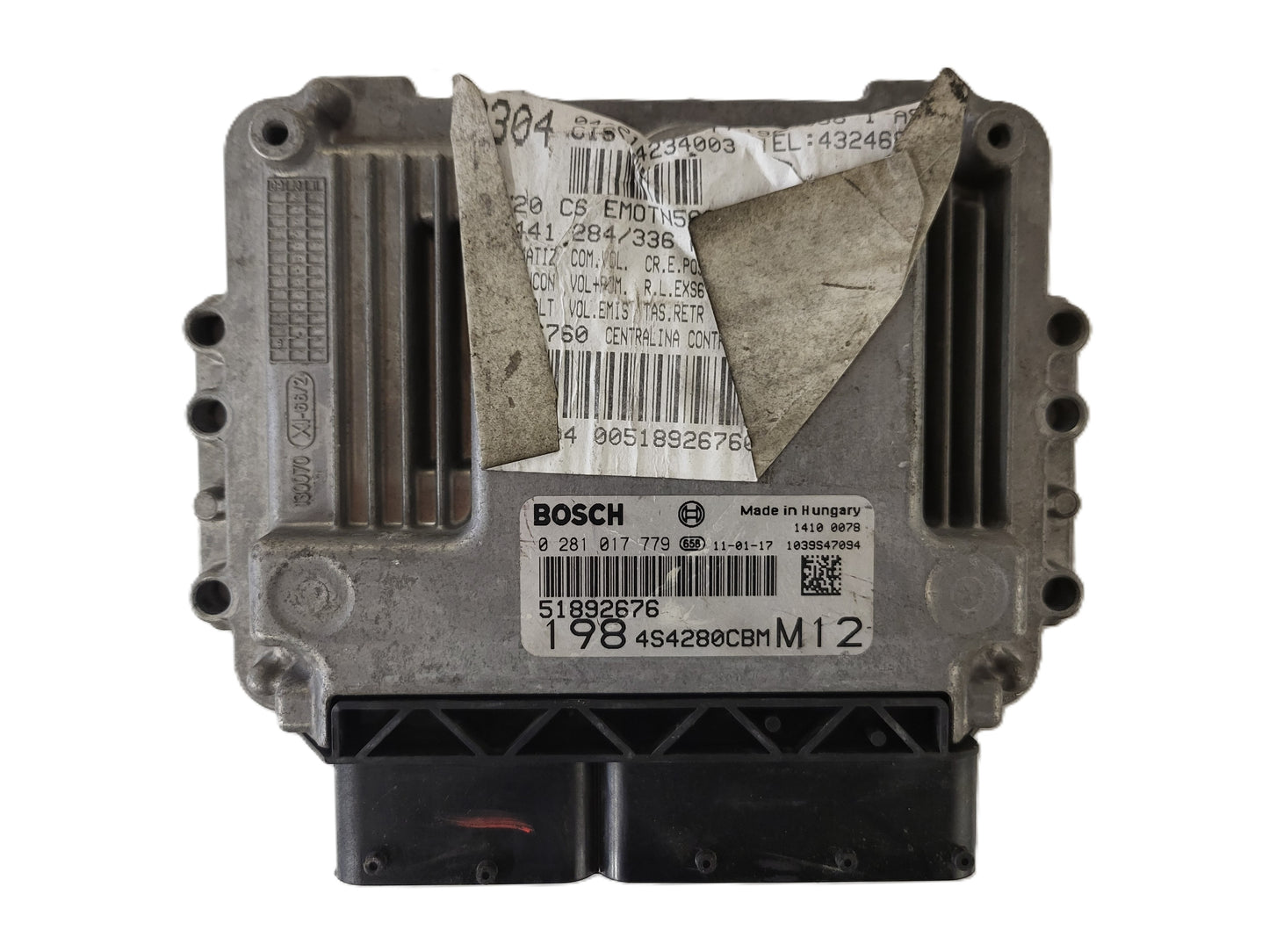 FIAT BRAVO ECU / 0281017779 / 51892676 / BOSCH