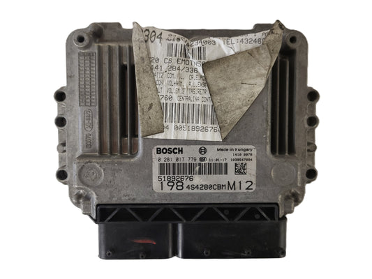 FIAT BRAVO ECU / 0281017779 / 51892676 / BOSCH