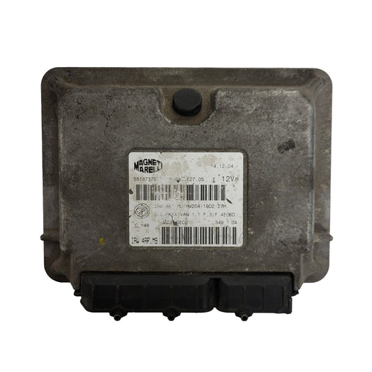 Fiat Seicento 600 ECU / 55187372 / IAW 4AF.M9 / 61600.627.05 / HW204 / MAGNETI MARELLI