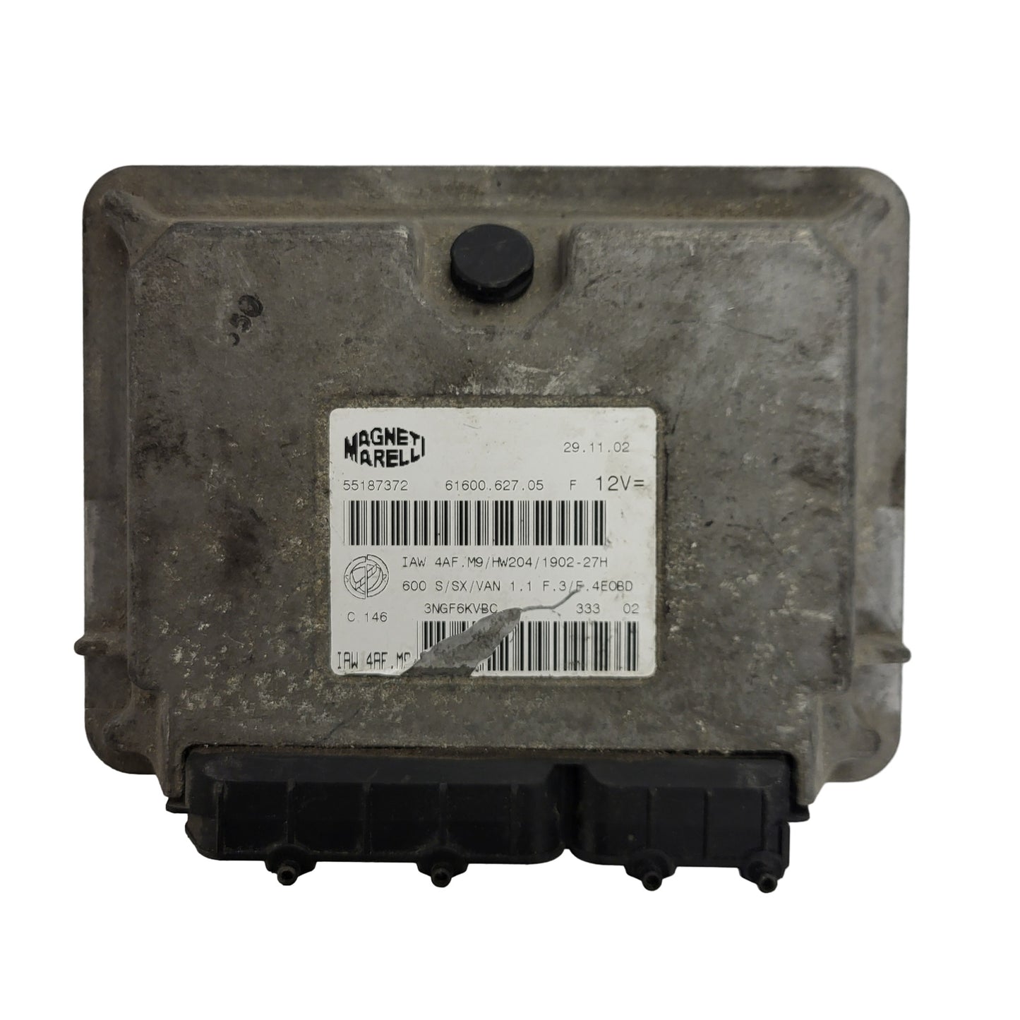 Fiat Seicento 600 ECU / 55187372 / IAW 4AF.M9 / 61600.627.05 / HW204 / MAGNETI MARELLI