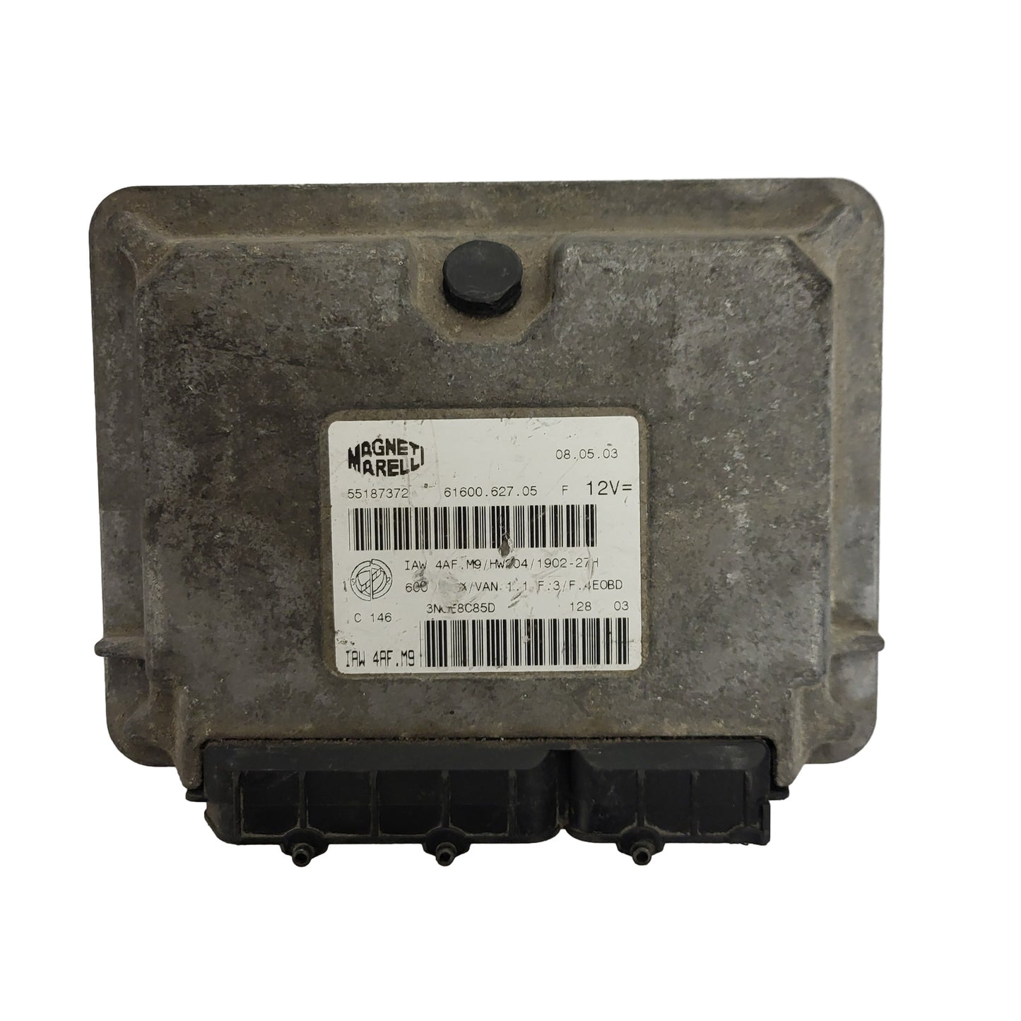 Fiat Seicento 600 ECU / 55187372 / IAW 4AF.M9 / 61600.627.05 / HW204 / MAGNETI MARELLI