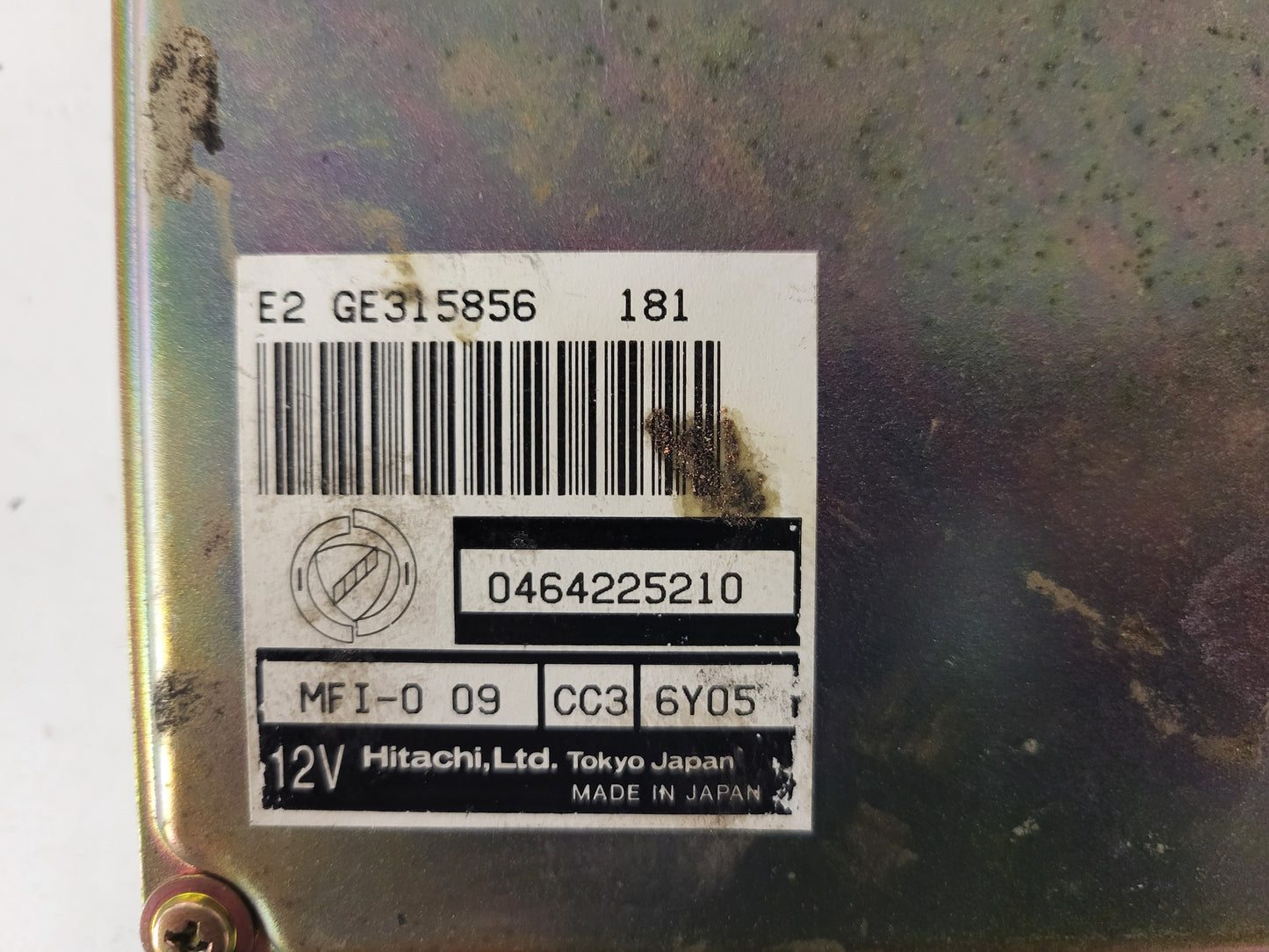 FIAT MAREA ECU / 0464225210 / MFI-0 09 / GE315856 / HITACHI