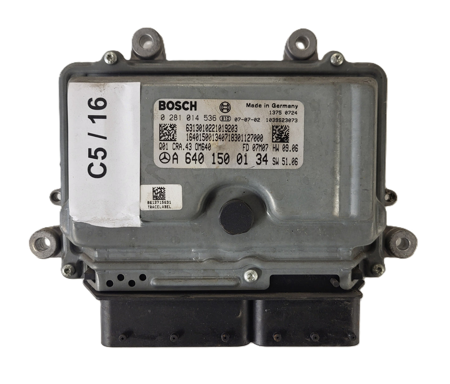 MERCEDES A W169 ECU / 0281014536 / A6401500134 / CRA.43 / OM640 / BOSCH