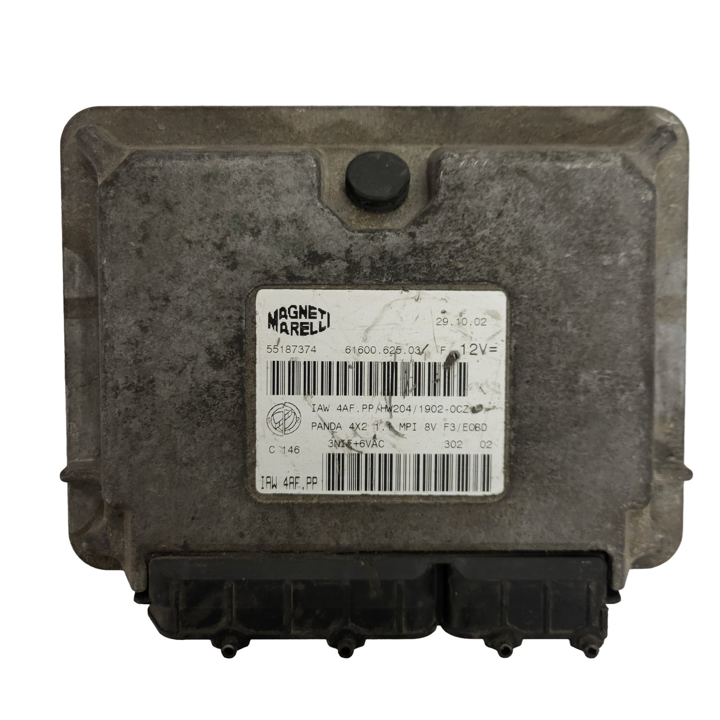 FIAT PANDA 1.1 ECU / 55187374 / IAW4AF.PP / HW204 / 61600.625.03 MAGNETI MARELLI