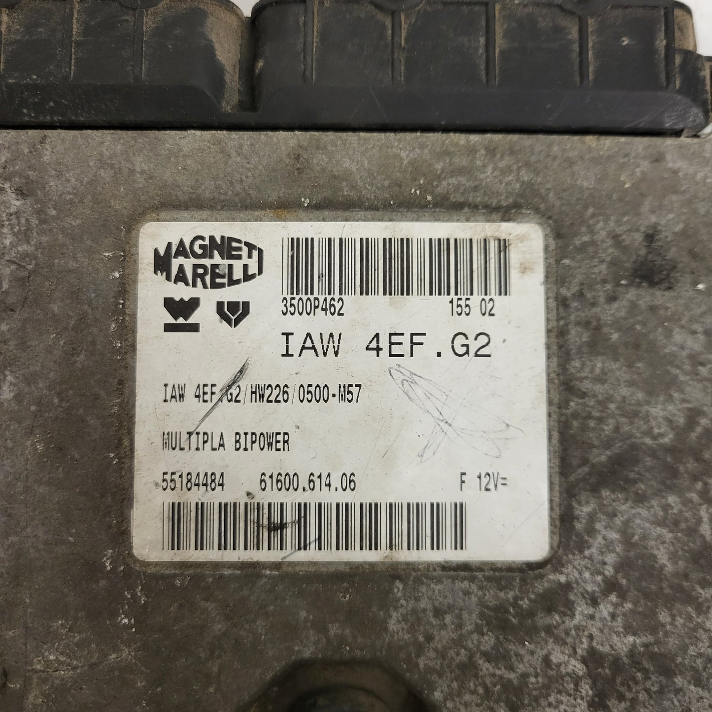 FIAT MULTIPLA BIPOWER ECU / IAW 4EF.G2 / HW226 / 55184484 / 61600.614.06