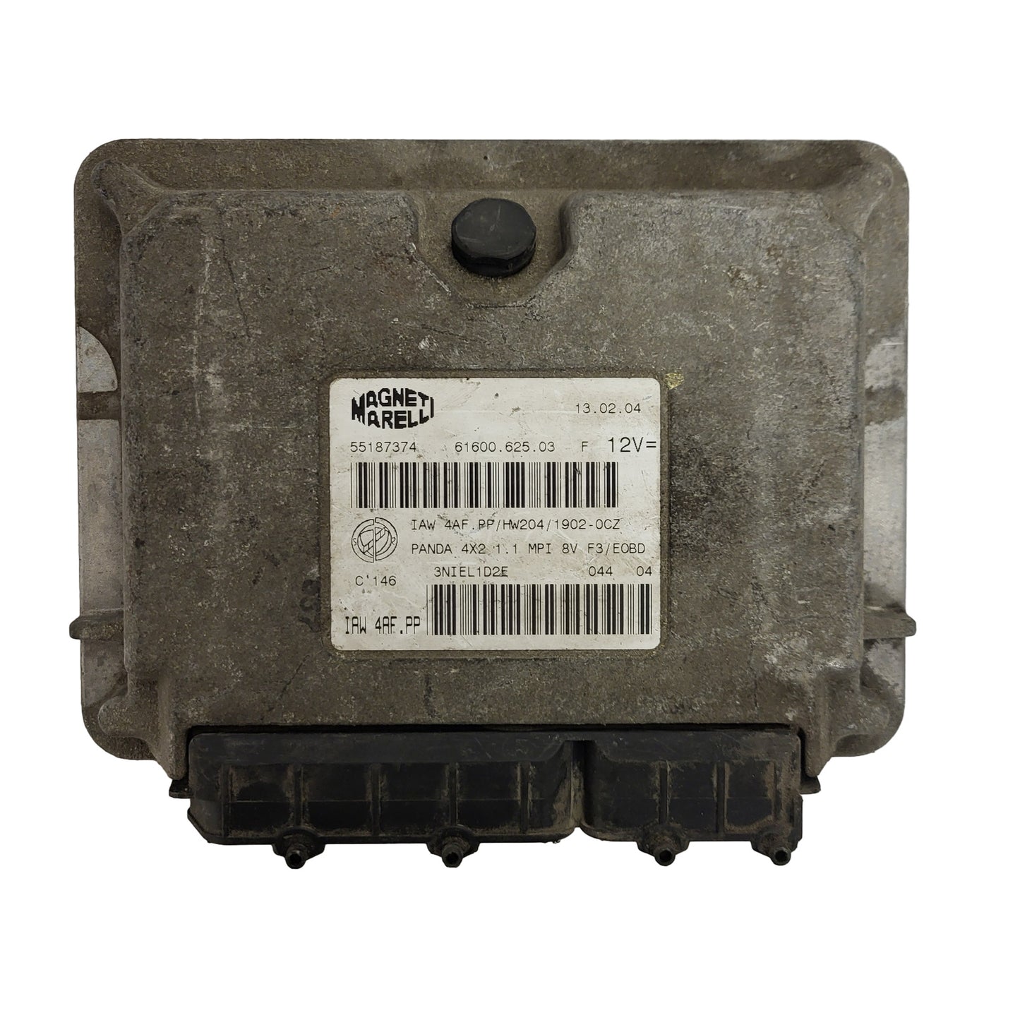 FIAT PANDA 1.1 ECU / 55187374 / IAW4AF.PP / HW204 / 61600.625.03 MAGNETI MARELLI