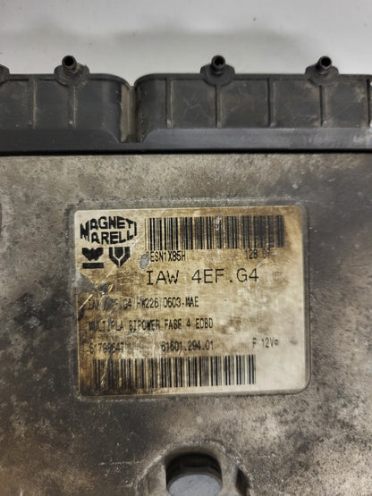 FIAT MULTIPLA ECU IAW 4EF.G4 / 51798647 / 61601.294.01 / HW226 / MAGNETI MARELLI