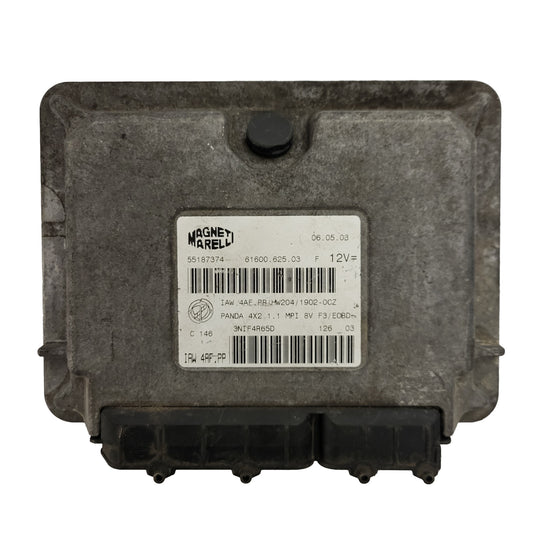FIAT PANDA 1.1 ECU / 55187374 / IAW4AF.PP / HW204 / 61600.625.03 MAGNETI MARELLI