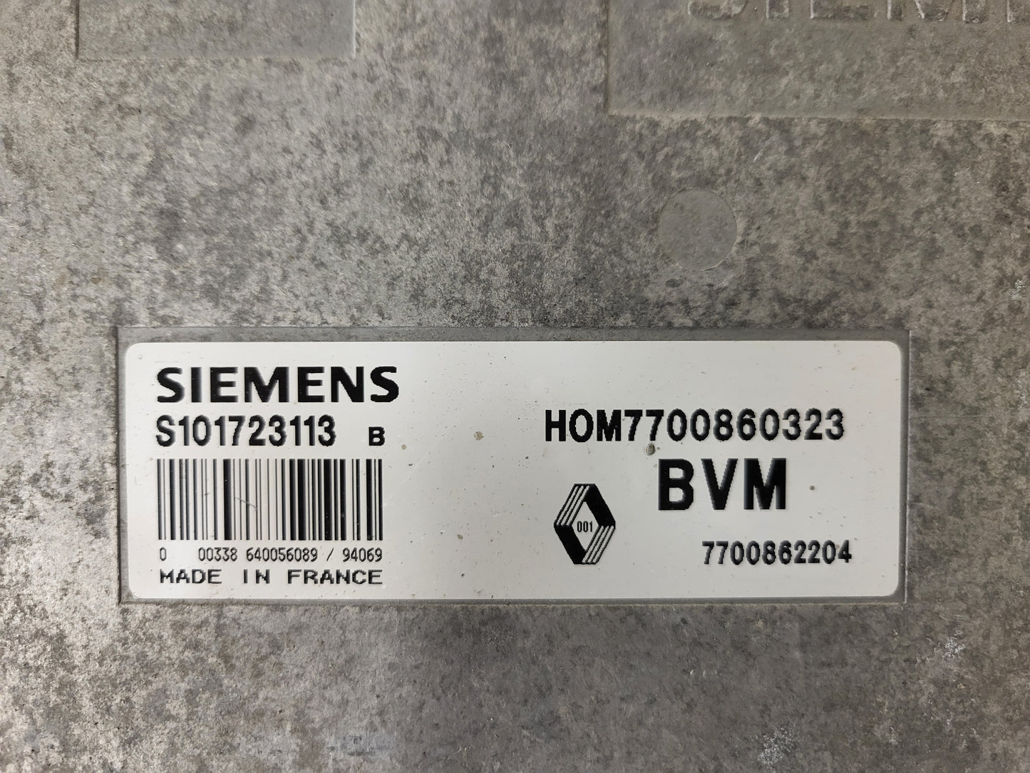 Renault Espace ECU / S101723113B / HOM7700860323 / 7700862204 / SIEMENS